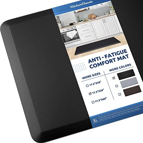 Kitchen Mat Cushioned Anti Fatigue Rug Standing and Comfort Floor Mats by KitchenClouds
