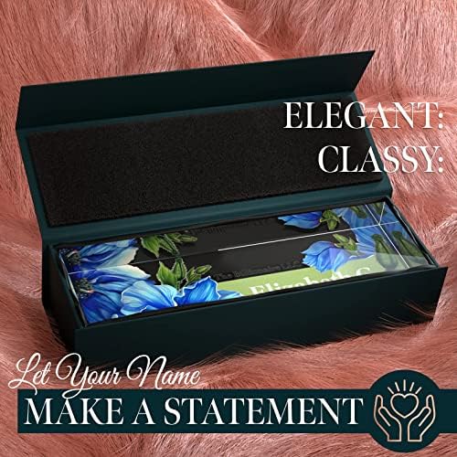 Personalized Name Plate, Custom Name Plates, 2 x 8 Inches, Thick Crystal-Clear Acrylic, Gift Box, Office Desk Decor - Image 2