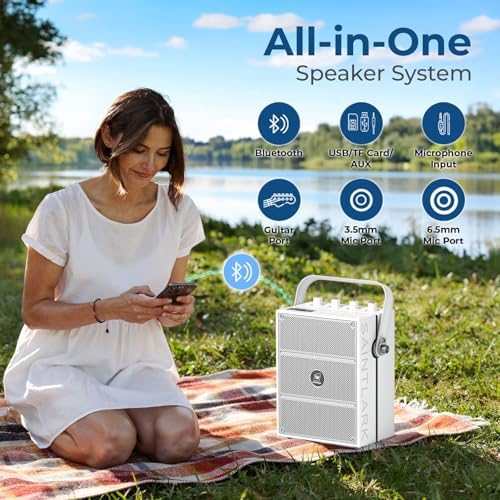100W Bluetooth Speaker with 2 Wireless Microphones S99 - Image 4