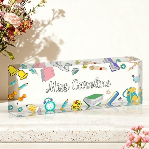 Ship Next Day Custom Name Plate for Desk, Desk Name Plate Personalized by Unknown