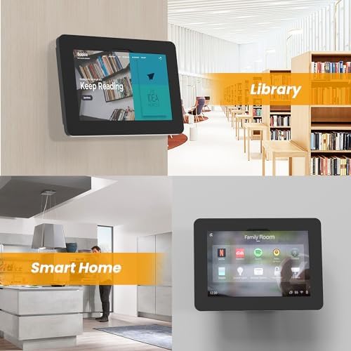 Tablet Wall Mount Compatible with Samsung Galaxy Tab A11+, Tab A9+, Anti Theft with Lock, All Metal, Tiltable - BSW101BJ - Image 3