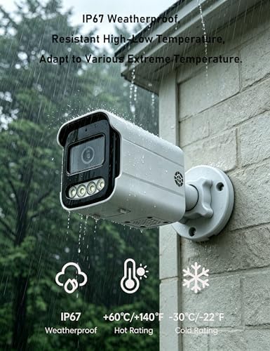 5MP 8CH Home Security Camera System, 8Pcs Wired PoE IP Cameras System Outdoor with Person/Vehicle Detection, 4K 8CH NVR with 1TB HDD for 24-7 Recording - Image 3