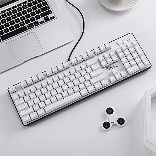 RK ROYAL KLUDGE RK920 Full Size Mechanical Keyboard, Rainbow Backlit Gaming Keyboard, 104 Keys Wired Mechanical Keyboard with Number Pad, Clicky Blue Switch - Image 3
