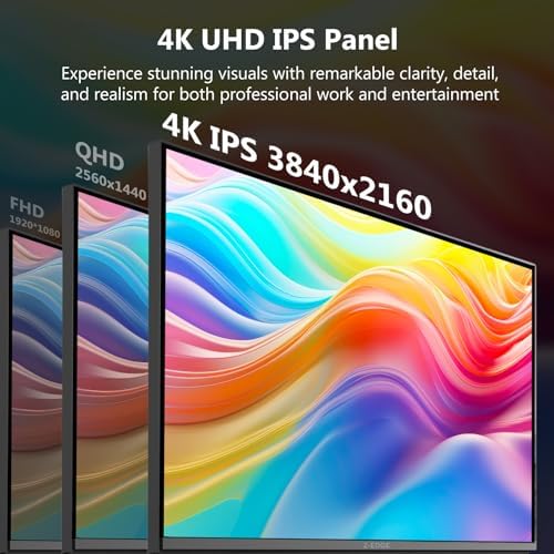 Z-Edge 27 inch IPS 4K Computer PC Monitor, UHD 3840x2160 - Image 2