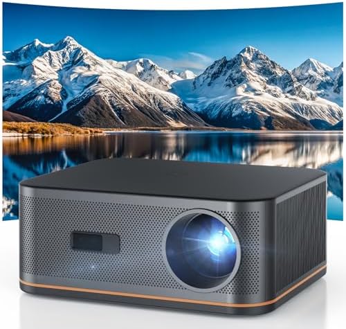 HAPPRUN 2000 ANSI 4K Decoding Projector with WiFi and Bluetooth, Auto Focus by HAPPRUN