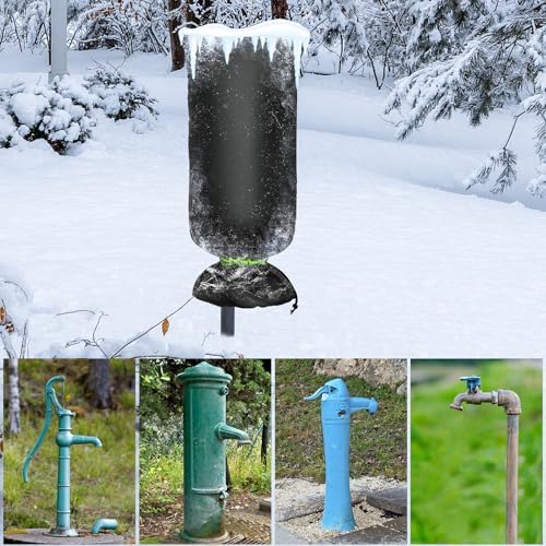 MIXC Outdoor Faucet Covers for Winter Freeze Protection, 15" x 35" Hose Bib Covers for Winter, Reusable Thicker Waterproof Insulated Spigot Cover - Image 5