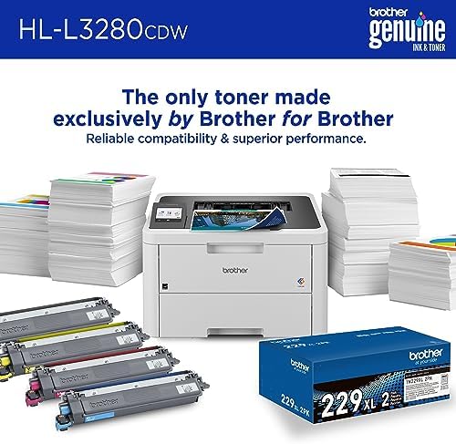 Brother HL-L3280CDW Wireless Color Laser Printer, Duplex, Mobile Printing, Ethernet, Includes 2 Month Refresh Trial - Image 4