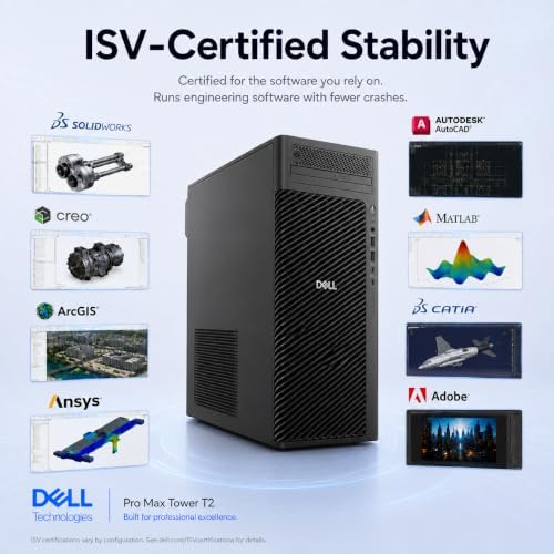 Dell Pro Max Tower T2 FCT2250, NVIDIA RTX 2000 Ada 16GB, Intel Ultra 7 265 - Image 6