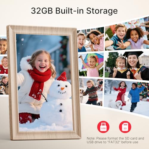 Frameo 10.1" WiFi Digital Picture Frame, Electronic Photo Frames - 32GB - Image 3
