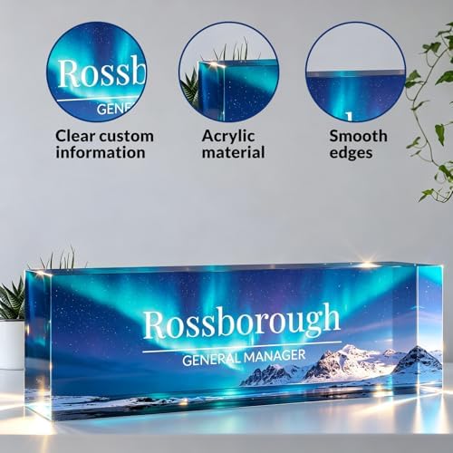 Custom Name Plate for Desk, Desk Name Plate Personalized, Acrylic Desktop Ornament, Stylish Office Decor, Appreciation Present for Boss, Social Worker, Teacher, Nurse, Employee - Image 5