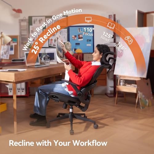 SIHOO B100 Mesh Ergonomic Office Chair with Adaptive Lumbar Support - Image 5
