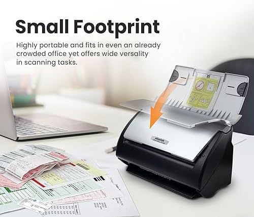 Plustek PS188 High Speed Double-Sided Color Document Scanner, with Automatic Document Feeder (ADF), 30 Pages Per Minute, Support Windows 7/8/10/11 - Image 5