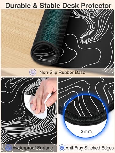 Wireless Charging Mouse Pad, 31.5"x15.8" Large Desk Mat, Smooth Glide - Image 6