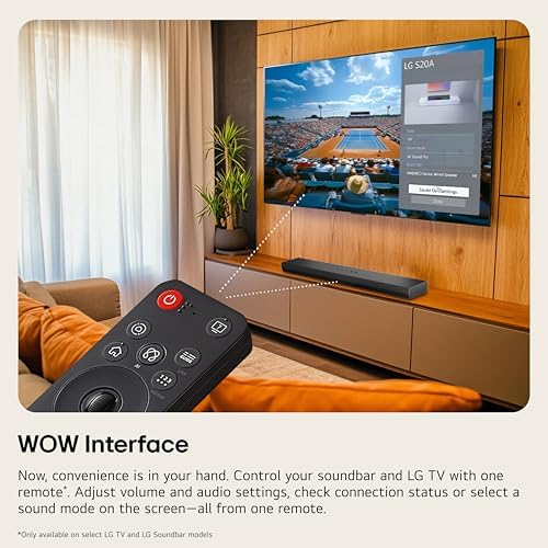 LG S20A 2.0 ch. Soundbar for TV with Dolby Audio - Black - Image 4