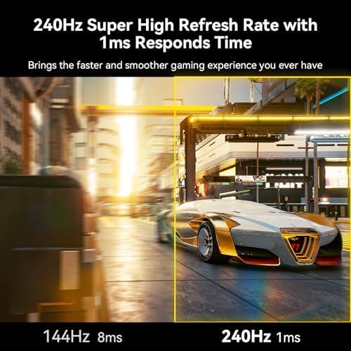 SANSUI 32 Inch Curved 240Hz Gaming Monitor High Refresh Rate, FHD 1080P - Image 2