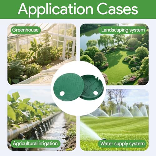 2Pcs Sprinkler Valve Cover, ID 5.5" OD 6" Sprinkler Covers for Outside Sprinkler Irrigation System, Round Irrigation Valve Box Cover Lid for Garden, Lawn Yard Irrigation Box (6 Inch) - Image 7