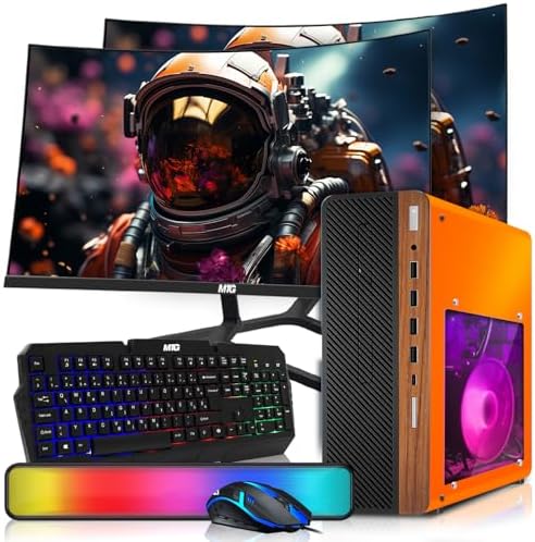 HP Half Dark Desktop PC Phoenix AMD Ryzen 3 Pro, 16GB RAM, 1TB SSD, Win 11 by Amazon+Renewed