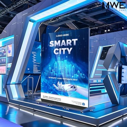 80 Inch LED Digital Signage Display, Foldable Seamless Stitching Kiosk, P1.86 GOB LED Screen Poster with Flight Case, Commercial Advertising Display for Events, Rentals and Weddings (Black, 1 Unit) - Image 2