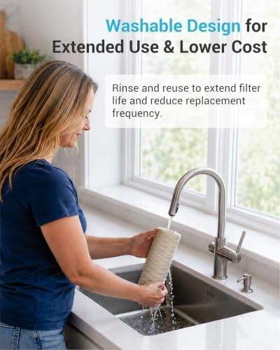 AQUA CREST 10 × 4.5 Whole House String Wound Sediment Filter for Well Water - Image 5