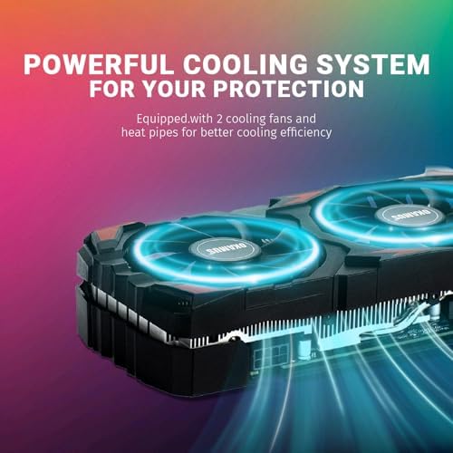 RX 590 8GB 2304SP Gaming Graphics Card GDDR5, 256bit PCIe 3.0 x16,8-Pin Input DirectX 12 GPU for Gaming PC, DPx2+HDMI Output, 1080P Display, Dual Fan Cooling with Low Noise and Quiet Work - Image 5
