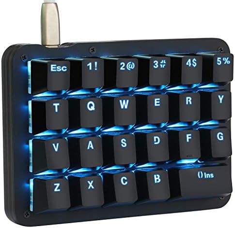 Koolertron 23-Key One-Handed Mechanical Keypad, Blue LED by Koolertron