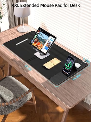 Mouse Pad with Magnetic Wireless Charger & Adjustable Phone Stand - Image 4