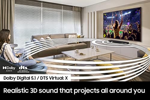 SAMSUNG HW-S50B/ZA 3.0ch All-in-One Soundbar w/Dolby 5.1, DTS Virtual:X, Q Symphony, Built in Center Speaker, Adaptive Sound Lite, Bluetooth Multi Connection, 2022 Black - Image 5