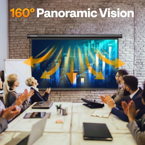 VIVOHOME 84 Inch 16:9 Motorized Projector Screen, Black - Image 5