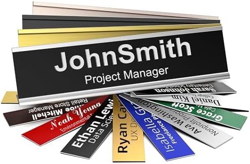 Personalized Wall Mount Name Plate, Custom Engraved Office Sign by nyareka