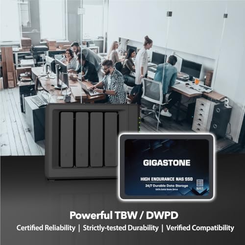 Gigastone 1TB High Endurance SSD (2-Pack) Up to 550MB/s TLC Flash with SLC Caching 24/7 Reliable for Gaming/PC/NAS SSD 5-Year Warranty 2.5" SATA Internal Solid State Drives RAID Disk - Image 7
