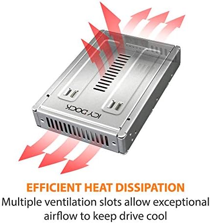 ICY DOCK Enterprise Full Metal 2.5" to 3.5" SAS / SATA (22pin) HDD & SSD Converter / Mounting Kit for Internal 3.5" Drive Bay | EZConvert Pro MB982SP-1S - Image 7