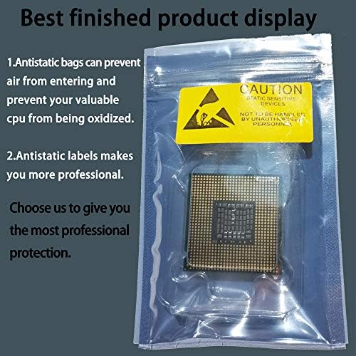 CPU Protective Thicken Plastic Clamshell Case Trays Suitable for Intel 775/1155/1151/1150/1156 with 10pcs Antistatic Bags and Labels (10pcs Intel CPU Case) - Image 5