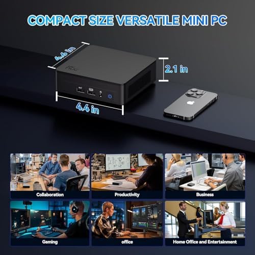 ASUS NUC 13 Pro Mini Desktop Computer, New Tall Version AI PC for Business&Home, Latest 13th Gen Intel Core i5-13420H, 12GB RAM, 256GB PCIe SSD, 2X HDMI + 2X Thunderbolt, Wi-Fi 6E, RJ-45, Windows 11 - Image 6
