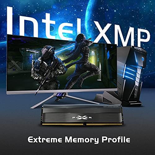 Silicon Power Gaming Series DDR4 32GB (2x16GB) 3200MHz (PC4 25600) 288-pin CL16 1.35V UDIMM Desktop Memory Module RAM Metallic Grey SP032GXLZU320BDC - Image 7