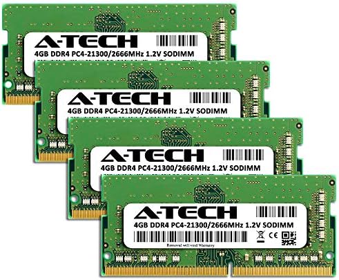 A-Tech DDR4 RAM 16GB Kit (4x4GB) 2666MHz PC4-21300 SODIMM Laptop Memory - Image 2