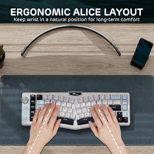 RK ROYAL KLUDGE A72 Alice Ergonomic Wireless Mechanical Keyboard,Split Ergo - Image 3