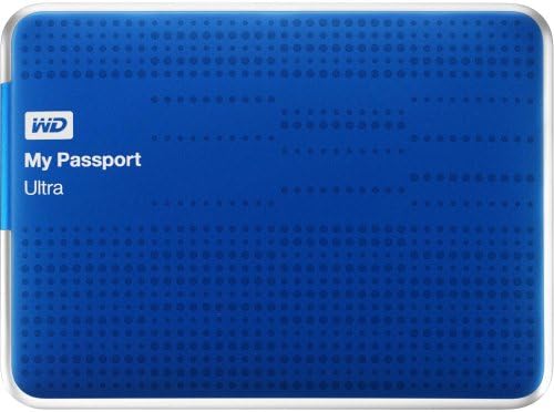 (Old Model) WD My Passport Ultra 1TB Portable External USB 3.0 Hard Drive with Auto Backup, Blue by Western+Digital