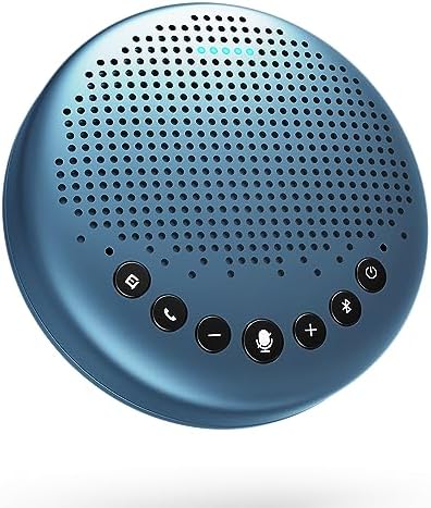 EMEET Bluetooth Speakerphone Luna Lite Conference Speaker, w/Enhanced Noise Reduction Algorithm, Daisy Chain, USB Speakerphone for Home Office, 360° Voice Pickup for 8 People by EMEET