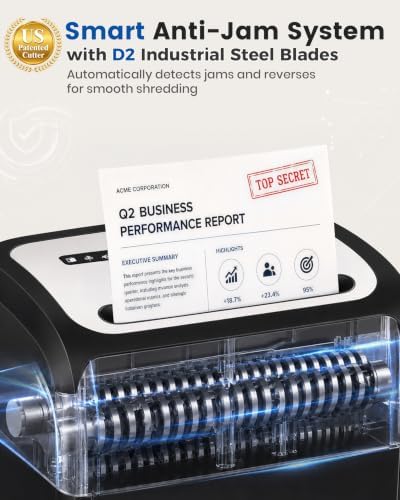 VidaTeco 14-Sheet Micro Cut Paper Shredder for Home Office Heavy Duty - Image 2
