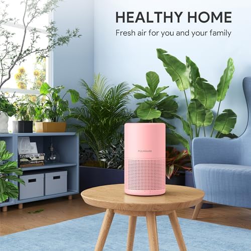 Air Purifiers for Bedroom, FULMINARE H13 True HEPA Filter (Pink) - Image 2