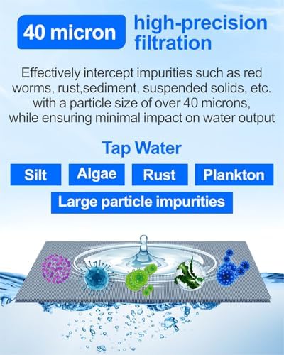 Spin Down Sediment Water Filters, 1/2 Inch, 40 Micron Mesh Screen - Image 3