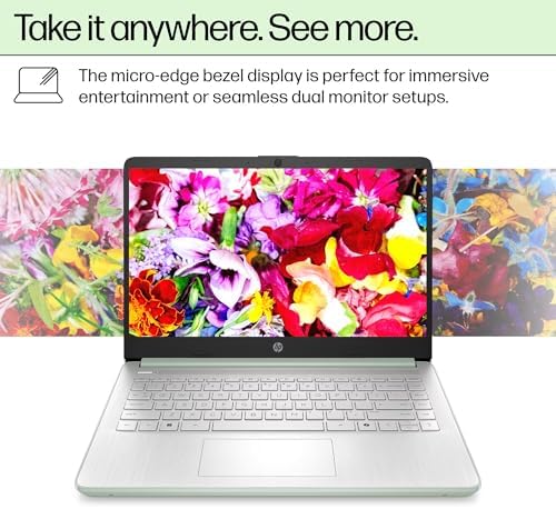 HP Ultrabook 14 Laptop Computer Business Study & Home 2025, Lifetime MS Office + Windows 11 Pro, Quad-Core Intel CPU, 8GB RAM & 628GB Storage (128GB UFS+500GB Ext), Wi-Fi 6, HubxcelAccessory, Geeen - Image 7