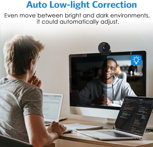 EMEET C950 Webcam for PC, 1080P Webcam with Microphone&Privacy Cover, Auto Light Correction, 70° FOV for Personal Use, Plug&Play Web Cam Protect Data, Perfect for Office Professionals&Remote Workers - Image 5