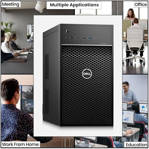 Dell Precision 3640 Tower Desktop PC – Intel Core i9-10900 Up to 5.20GHz – 16GB DDR4 RAM – 256GB SSD – 500GB HDD – Keyboard & Mouse – Wi-Fi – Windows 11 Pro Business – Workstation Computer (Renewed) - Image 6