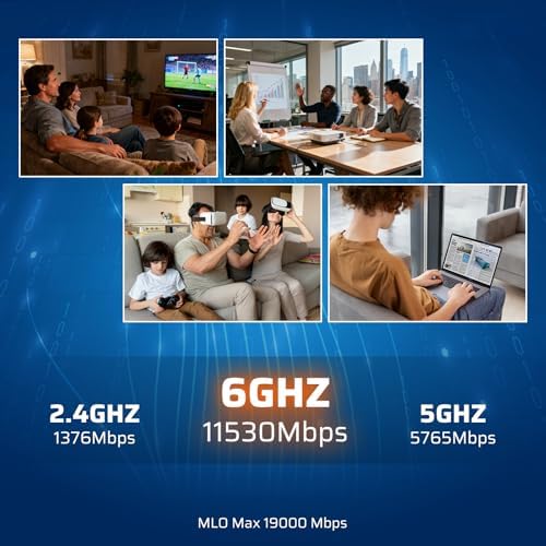 LTC Velo7 Max BE19000 WiFi 7 Router, Tri-Band 19Gbps, OpenWrt, 10G Ports - Image 3