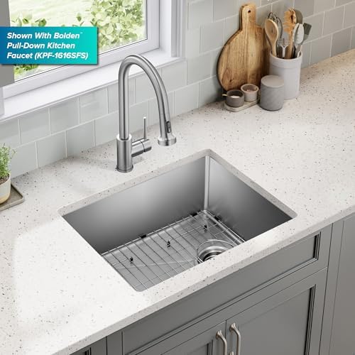 KRAUS Stainless Steel 25 in 18 Gauge Undermount Kitchen Sink KHU641-25 - Image 2