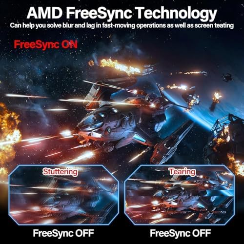 ZZA 34 Inch Monitor Curved Ultrawide,34 Inch Gaming Curved Monitor R1500 144hz Refresh WQHD 3440x1440,Computer Monitors 1ms, FreeSync & G-Sync,HDR10,122% sRGB,VESA - Image 5