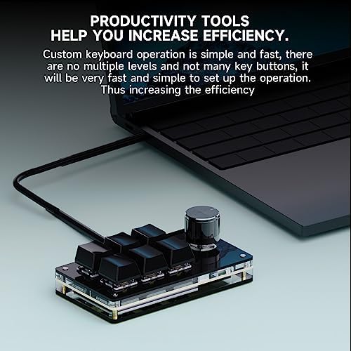 SIKAI CASE Programmable Macro Keyboard,6 Key Macro Mechanical Gaming Macro Keypad,Custom Knob KeyPad, Hot swappable Switch Gaming Keyboard,Wired programmable keypad with Drawing Programming Video - Image 5