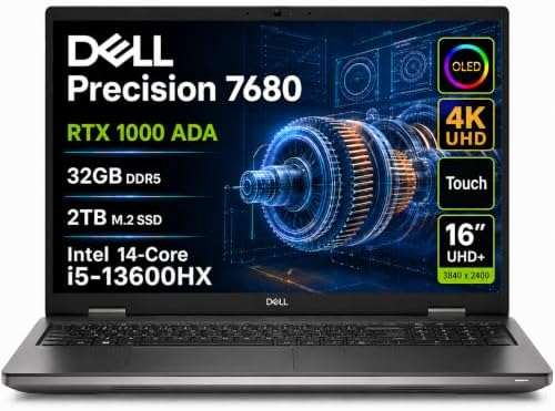Dell Precision 7680 Laptop, NVIDIA RTX 1000 Ada 6GB, i5-13600HX, 32GB DDR5 by ISTComputers
