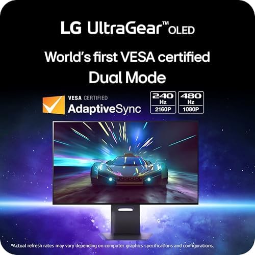LG ‎32GS95UE 32-inch Ultragear OLED Gaming Monitor UHD 240Hz 0.03ms DisplayHDR True Black 400 AMD FreeSync Premium Pro NVIDIA G-Sync HDMI 2.1 DisplayPort Tilt/Height/Swivel Stand Black - Image 3